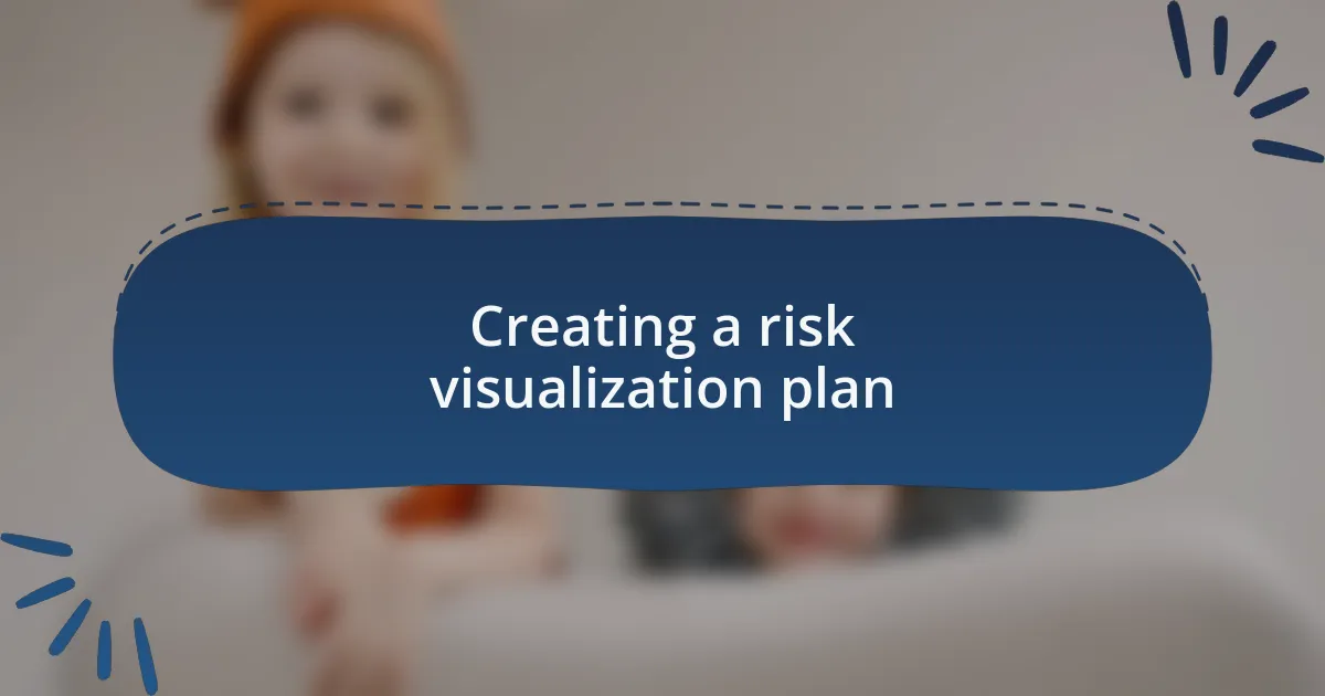 Creating a risk visualization plan