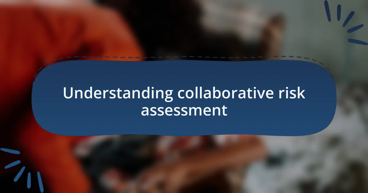 Understanding collaborative risk assessment